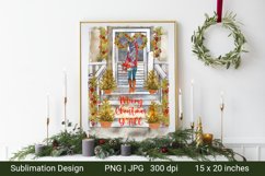 Merry Christmas Y'All. Christmas Watercolor. Product Image 2