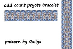 Boho bracelet pattern Peyote stich Ethnic ornamend Beading Product Image 1