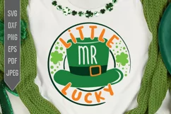 Little Mr Lucky Svg. Baby Boy Svg. St. Patrick's Day Svg Product Image 1