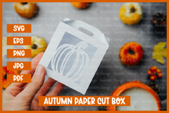 Autumn Box Template SVG I Gift Box I Packaging Template SVG Product Image 1