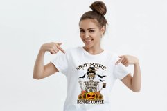 Nightmare before coffee png skeleton with coffee halloween Product Image 2