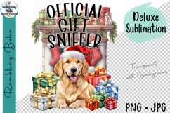 Official Gift Sniffer Cute Xmas Dog Sublimation Png Product Image 1