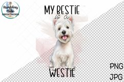 Funny Cute Westie West Highland Terrier Dog Sublimation Png Product Image 1