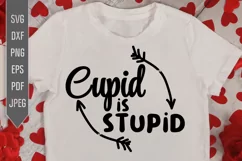 Cupid Is Stupid Svg. Anti Valentine's Day Svg. Stupid Cupid Product Image 1