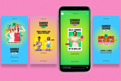 Rabi - Fashion Summer Sale Instagram Story &amp; Canva Template Product Image 2