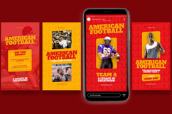 Gara - American Football Team Instagram Story &amp; Canva Templa Product Image 2