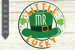 Little Mr Lucky Svg. Baby Boy Svg. St. Patrick's Day Svg Product Image 2