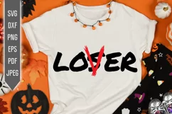 Lover Loser Svg. Spooky Halloween Files. Horror dxf png eps Product Image 1