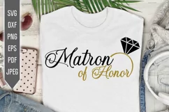 Matron of Honor Svg. Bridesmaid Svg. Bride Squad. Bridal Par Product Image 1