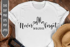 Never Forget Svg. 9/11 Twin Towers Memorial. September 11th Product Image 1