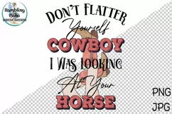 Sassy Cowboy Cowgirl Horse Sublimation Png Product Image 1