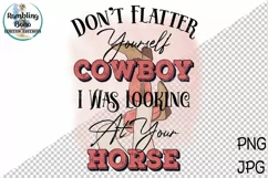 Sassy Cowboy Cowgirl Horse Sublimation Png Product Image 2