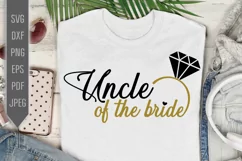 Uncle Of The Bride Svg. Wedding Roles dxf, png Product Image 1