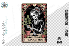 Plant Mom Tarot Card Skeleton Halloween Product Image 1