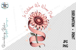 In October Pink Sunflower Awarenes Month Product Image 1