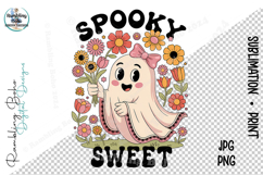 Spooky Sweet Retro Floral Halloween Ghost Product Image 1