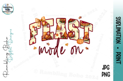 Feast Mode On Thanksgiving Arch Fall Leaves Product Image 1