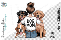 Dog Mom Happy Rott St Bernard Retriever Product Image 1