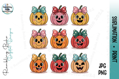 Happy Pumpkins 9-Grid Halloween Coquette Product Image 1