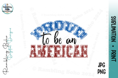 Proud to be an American Patriotic Quote Product Image 1