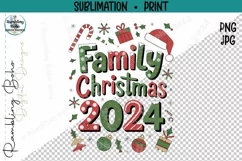 Family Christmas 2024 Holiday Icons Png Product Image 1