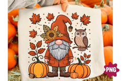 Trendy Fall Gnome Png, Thanksgiving Png Product Image 1