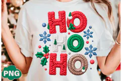 Ho Ho Ho Png, Crochet Christmas Png Product Image 4