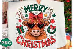 Merry Christmas PNG Funny Cow Product Image 1