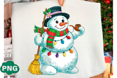 Latch Hook Yarn Crochet Snowman png Product Image 1