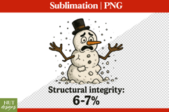67 Meme Crumbling Snowman Funny Christmas t-shirt design Product Image 1