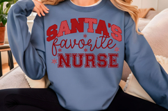 Santa&#039;s Favorite Nurse SVG,Christmas SVG Product Image 5