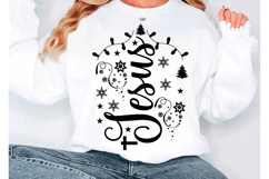 Jesus SVG PNG, Christian Christmas Shirt Product Image 4