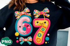 Faux Yarn Six Seven Meme PNG Product Image 3