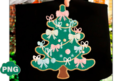 Coquette Crochet Yarn Christmas Tree Png Product Image 2