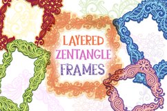 Layered Zeantangle Frames - 5 items Product Image 1