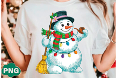 Latch Hook Yarn Crochet Snowman png Product Image 4