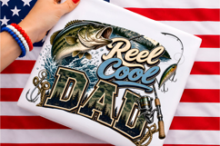 Reel Cool Dad Fishing Camo PNG Product Image 1