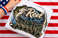 Reel Cool Dad Fishing Camo PNG Product Image 1