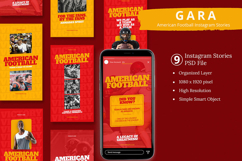 Gara - American Football Team Instagram Story &amp; Canva Templa Product Image 1