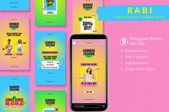 Rabi - Fashion Summer Sale Instagram Story &amp; Canva Template Product Image 1