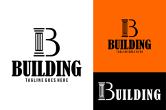 initial letter b for building logo design vector Product Image 1
