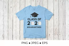 Class of 2020 quarantined lettering with toilet paper Product Image 2