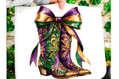 Western Mardi Gras Boots Png Coquette Product Image 1