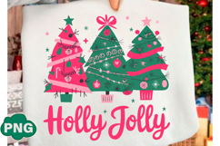 Colorful Holly Jolly Png, Christmas Tree Product Image 2