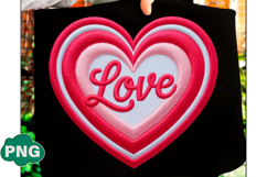 Faux Yarn Valentine Heart Png Valentines Product Image 3