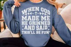 Funny Christian when God Made Me Svg, Product Image 4
