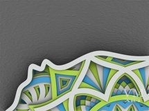 D08 - Layered Bear SVG, 3D Bear Mandala, Laser cut Bear DXF Product Image 7