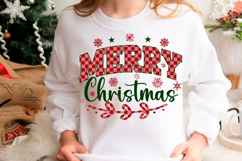Merry Christmas PNG, Checkered Christmas Product Image 4