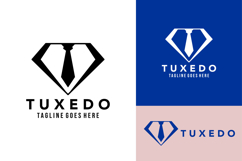 tuxedo bowtie in the diamond shape logo design vector Product Image 1