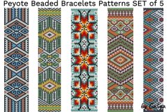 Beaded Bracelet Patterns in Ethnic Huichol Style DIY Jewelry Product Image 1